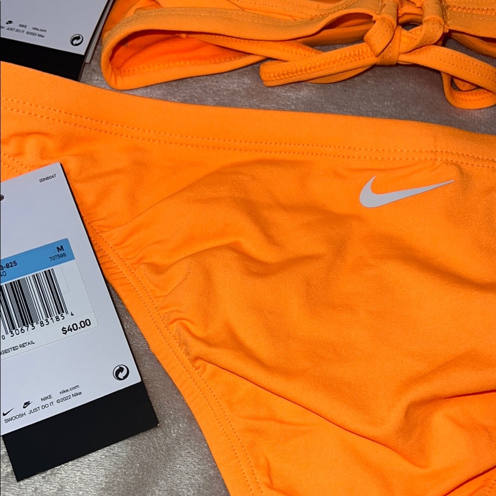 NWT NIKE HYDRASTRONG Women's Vibrant Orange Bikini Set - Picture 3 of 7